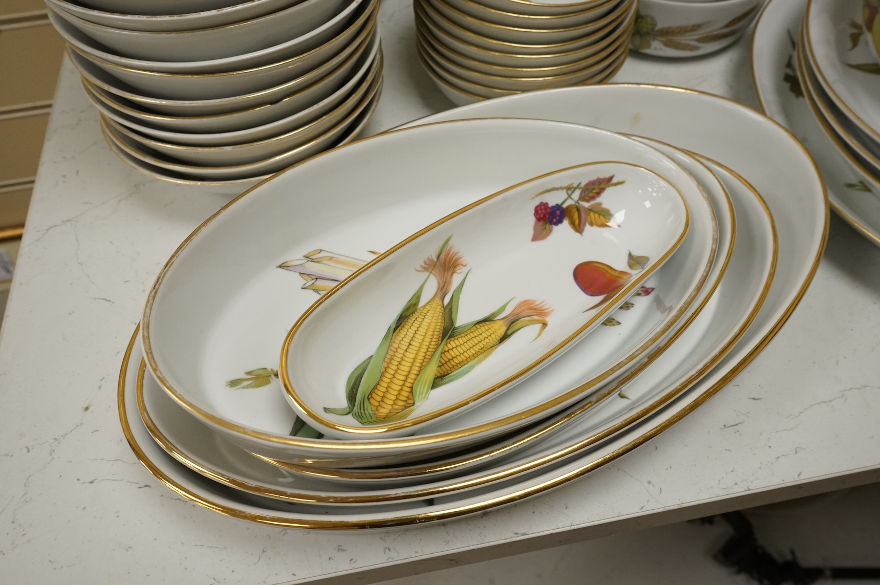 A group of Royal Worcester Evesham kitchen and dinner wares